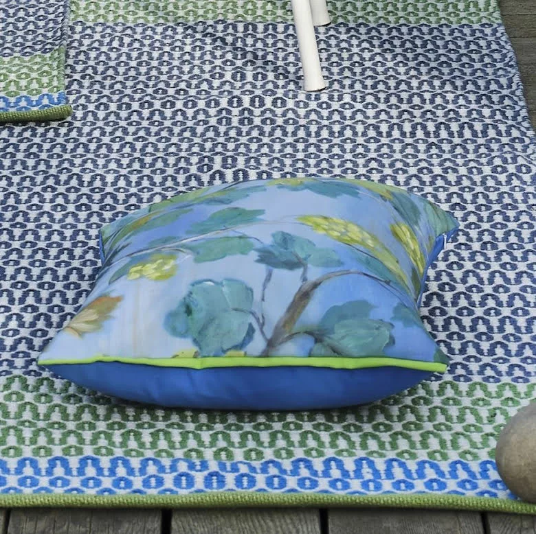 Designers Guild Cortez Cobalt Utematta - Bild 2