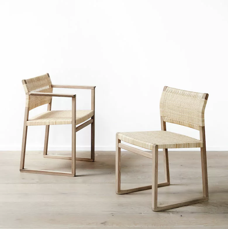 Fredericia BM61/62 Stol - Korgrotting - Bild 3