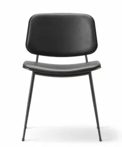 Fredericia Söborg Stol 3062, Med Stålben, Stoppad Sits Och Rygg