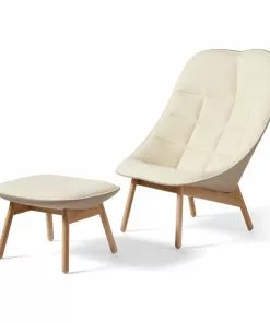 Hay Uchiwa Lounge Chair Och Fotpall. Flamiber Och Canvas