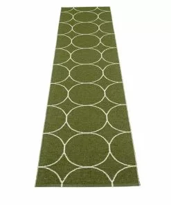 Pappelina Boo Plastmatta Dark Olive-vanilla