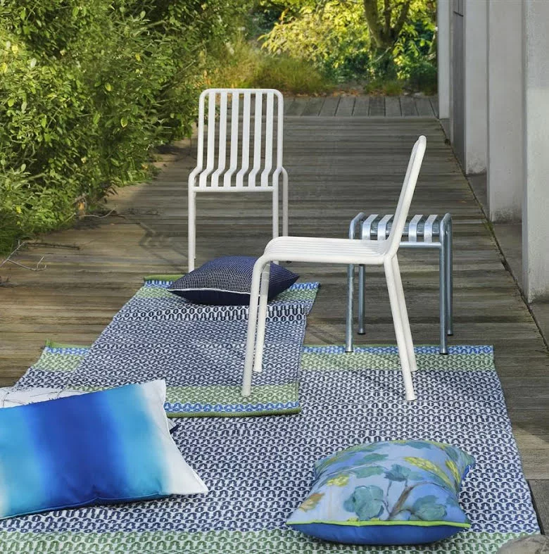 Designers Guild Cortez Cobalt Utematta - Bild 3