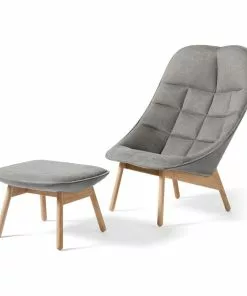 Hay Uchiwa Lounge Chair Och Fotpall. Roden Och Lola