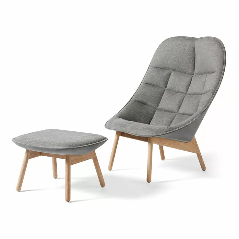 Hay Uchiwa Lounge Chair Och Fotpall. Roden Och Lola