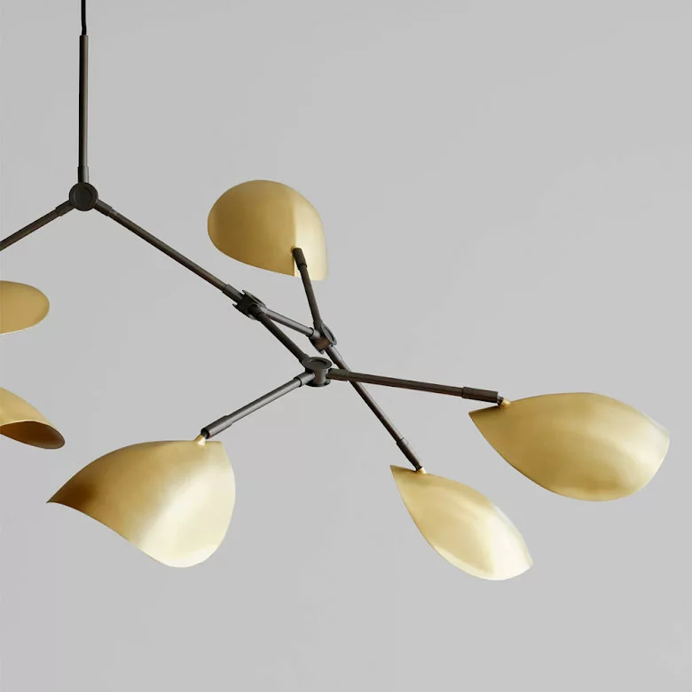 101 COPENHAGEN Stingray Chandelier, Mässing - Bild 2