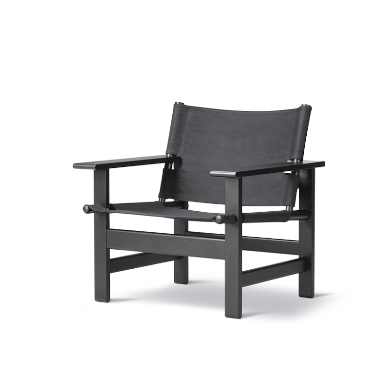 Fredericia The Canvas Chair, Svart